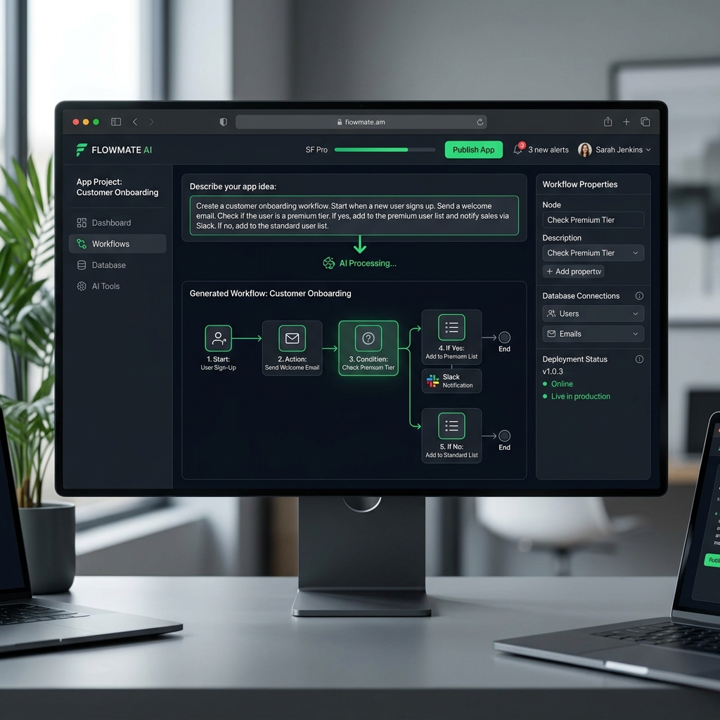 AI-Powered No-Code Platform Background